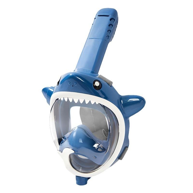 Kids Snorkel Mask Full Face Snorkeling Gear for Children Diving Mask with 180°Panoramic View Anti-Fog and Anti-Leak Snorkel Set for Swimming