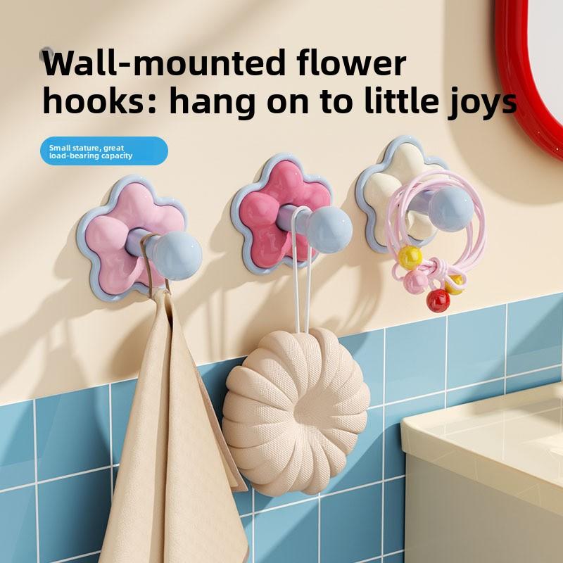 Hook Without Hole Drilling - Strong Load-bearing Kitchen and Bathroom Wall Seamless Adhesive Hanging Hook - Miscellaneous Items Hook