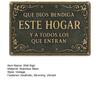 Que Dios Bendiga Este Hogar Spanish Vintage Metal Wall Sign Religious Christian Blessing Wall Decor for Home Kitchen Entryway Church