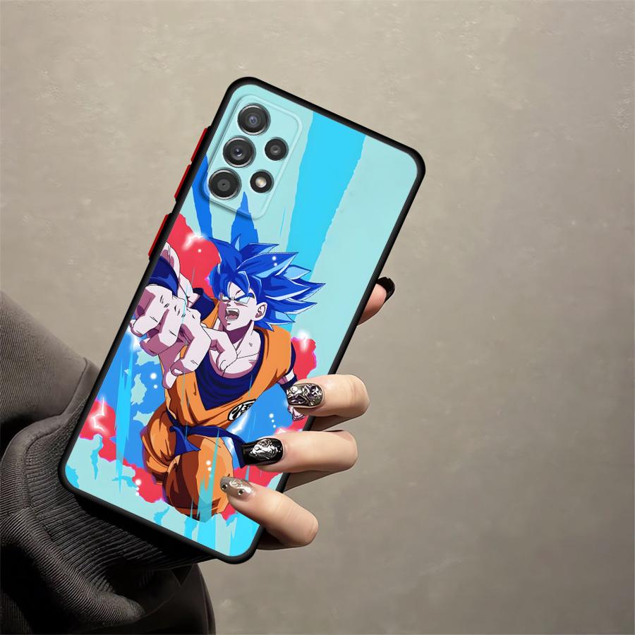 Dragon Ball Color Goku Case for Samsung Galaxy A15 A16 A06 A70 A05 A12 Note 20 Ultra 10+ 9 8 A14 A30 A13 A50 Back Phone Cover