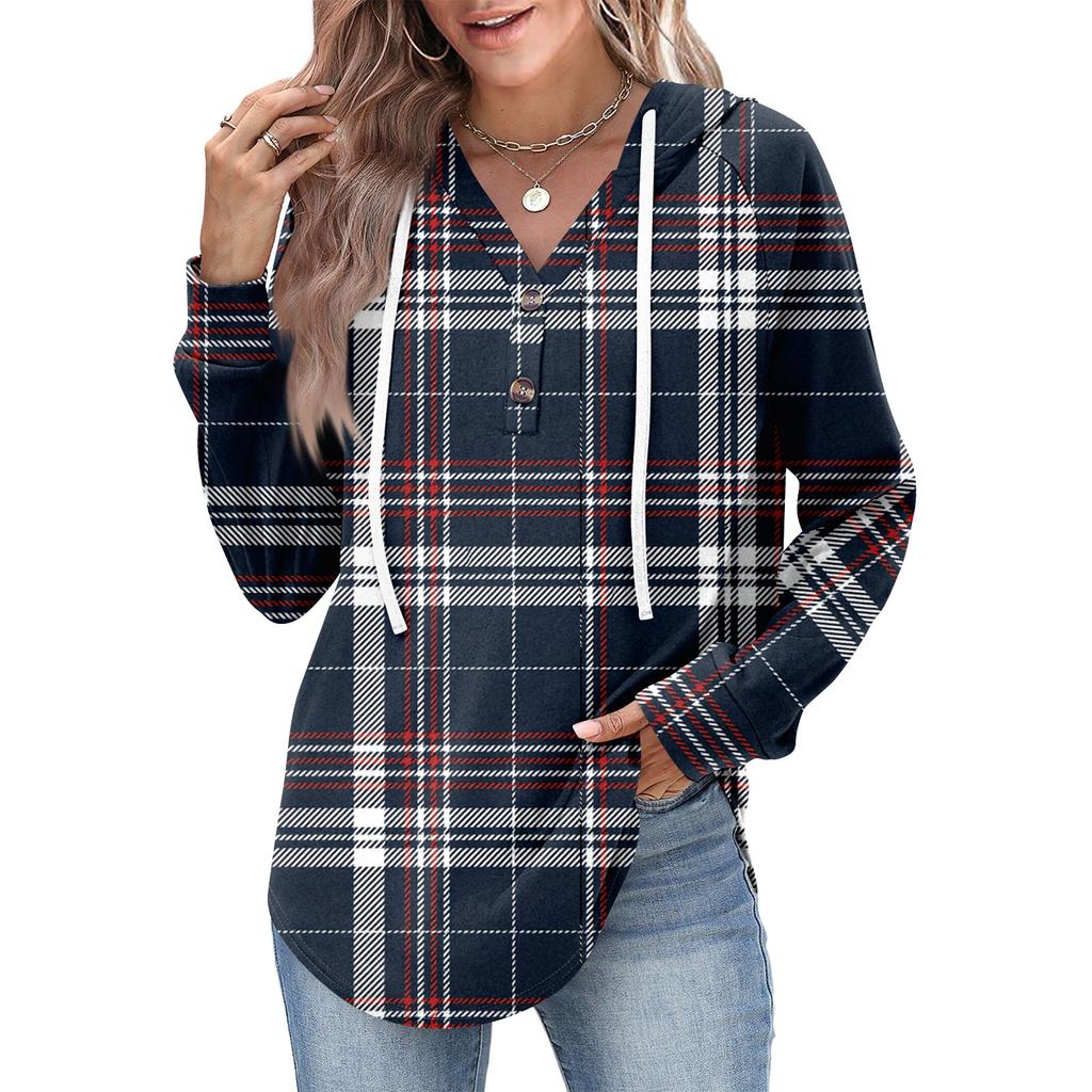 Women's Fashion Women's Lightweight Long Sleeve Pullover With Pockets Preppy Graphic Hoodie