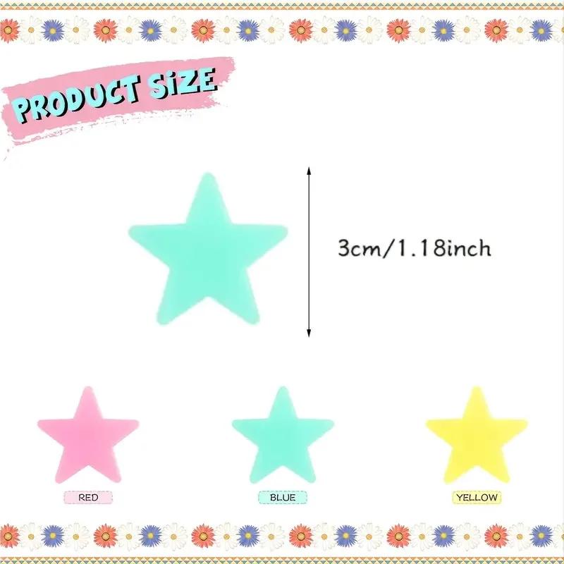Glow-in-the-Dark Fluorescent Star Stickers for Walls Ceilings 100/200/300pcs Twinkling Night Sky Effect for Bedroom Decorations