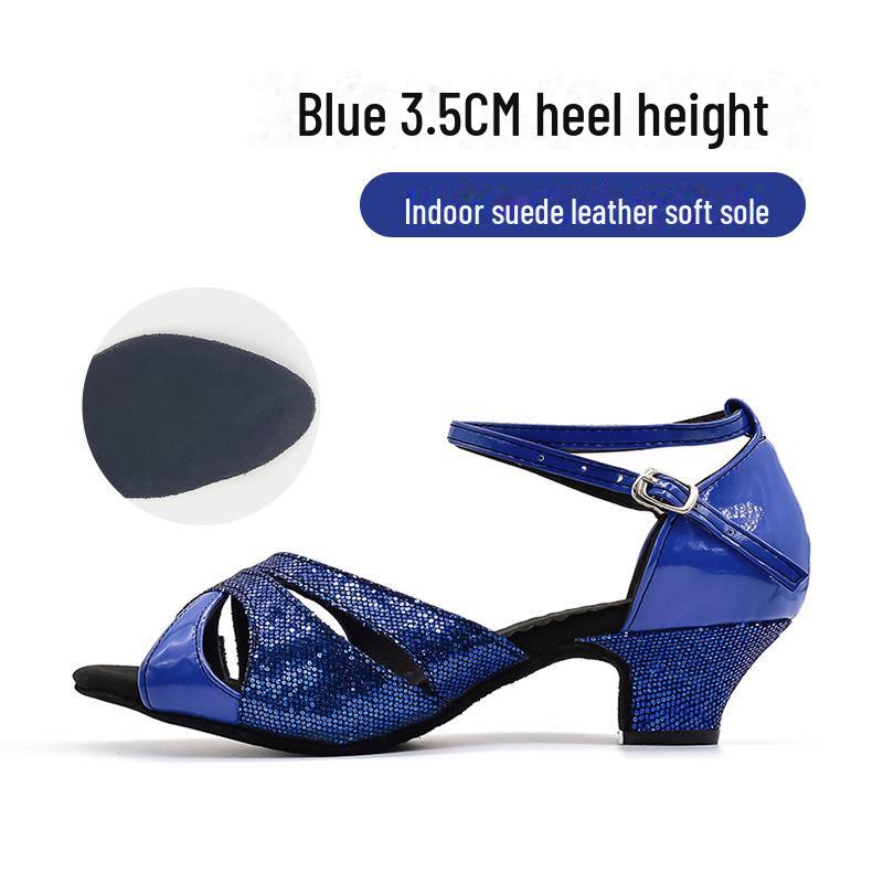 Παπούτσια χορού λάτιν και χορού ballroom για ενήλικες γυναίκες: Μοντέρνο, τετράγωνο και λατινικό στυλ