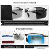 German Men's Polarized Photochromic Sunglasses for Day/Night Cycling & Fishing - Anti-Glare