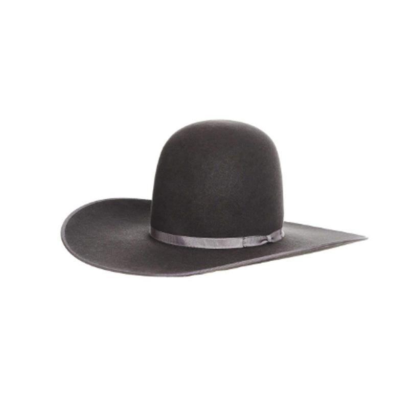 Декоративная шерстяная шляпа-цилиндр из тонкой тесьмы, чистая шерсть серый