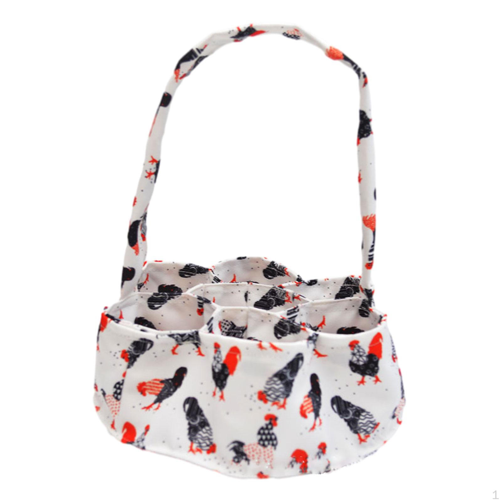 

Холщовая сумка для хранения яиц, прочная портативная корзина для яиц Red Tail Chicken