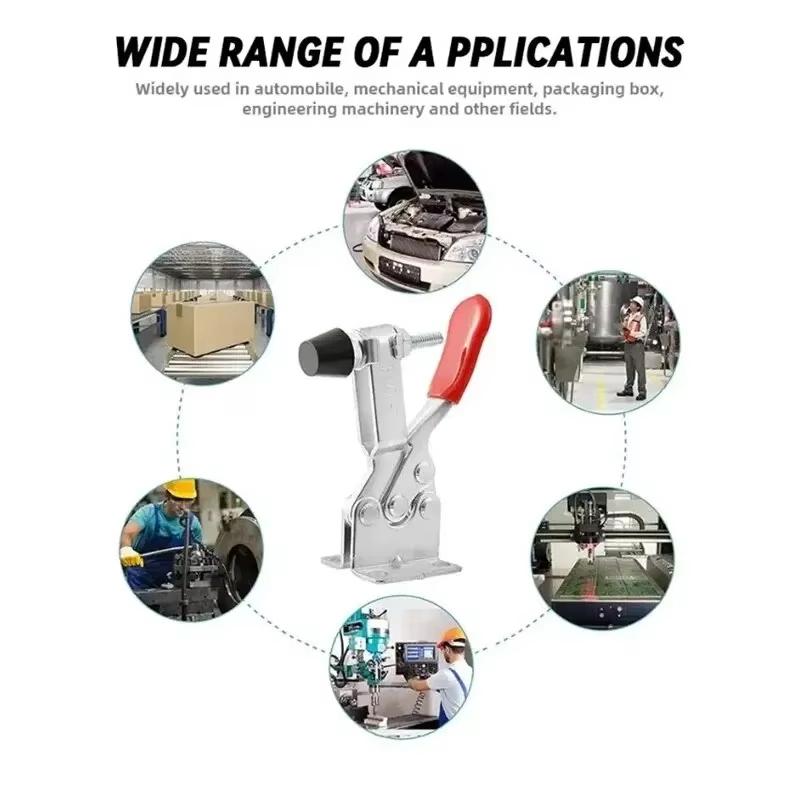 2/4/8PCS Horizontal Quick Clamp Workholding Clamp Chuck Woodworking Engraving Machine Compressor 27KG Vertical Toggle Clamp