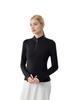 Women's Stand-Up Collar Half-Zip Slimming Yoga Sweatshirt - Warm, Thick, Breathable Long Sleeve Outerwear