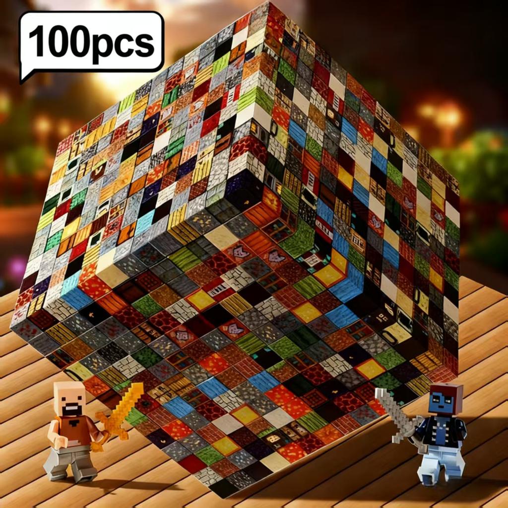 25-160pcsMagnetic Blocks (Magnetic Cubes) – STEM toys for kids 3+. Stackable, perfect Halloween/Christmas gifts for boys \& girl