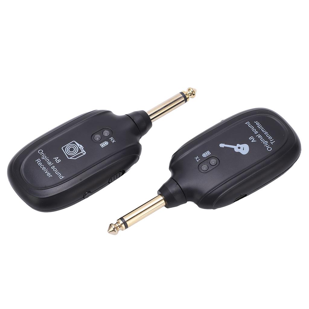 Wireless Guitar System Receiver Transmitter Rechargeable Pickup Accessory Set Kit