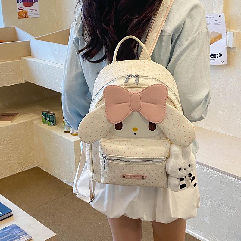 Schoolbag Cute Melody Cartoon Backpack Women's 1011 Spring and Summer New Student Light Going Out Commuting Versatile School Bag
