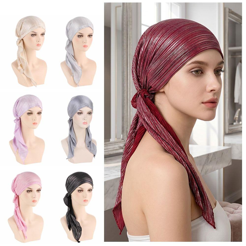 Soft Muslim Headscarf Hat Elastic Cotton Lady's Muslim Hijab Fashion Turbantes Caps Muslim Hijabi