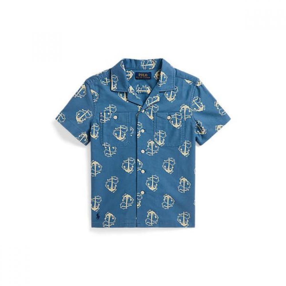 Polo Ralph Lauren Boys Anchor Print Cotton Oxford Shirt 2 7yrs Cwpowovb6820674999 2