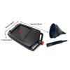 Oil Fuel Coolant Drain Tray Pan Efficient Slotted Storage Can with Funnel PP Impact Resistant for Garage Motorcycle