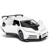 Modèle de voiture moulé sous pression Bugatti Centodieci, échelle 1/32, édition 110e anniversaire, véhicule jouet à tirer avec son et lumière pour enfants, collection pour tout-petits