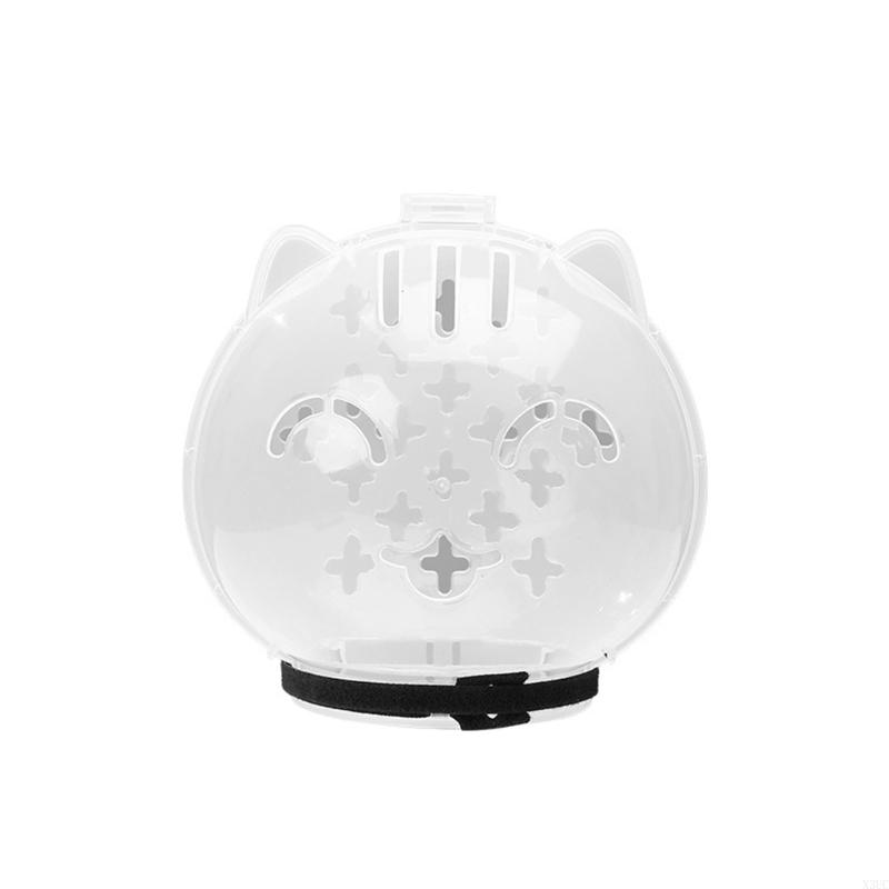 Comfortable Cats Muzzle Protective Space Helmet Prevents Licking Adjusting and Comfortable Head Cover for Pet Grooming X3UC