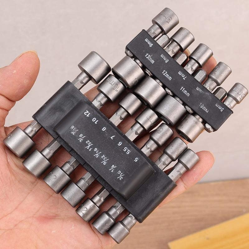 9/14 STK. Bohrer-Set Steckschlüssel-Adapter Sechskant-Treiber Bohrerwerkzeuge Sechskantschaft Metrische Bohrer für Elektrischen Schraubendreher