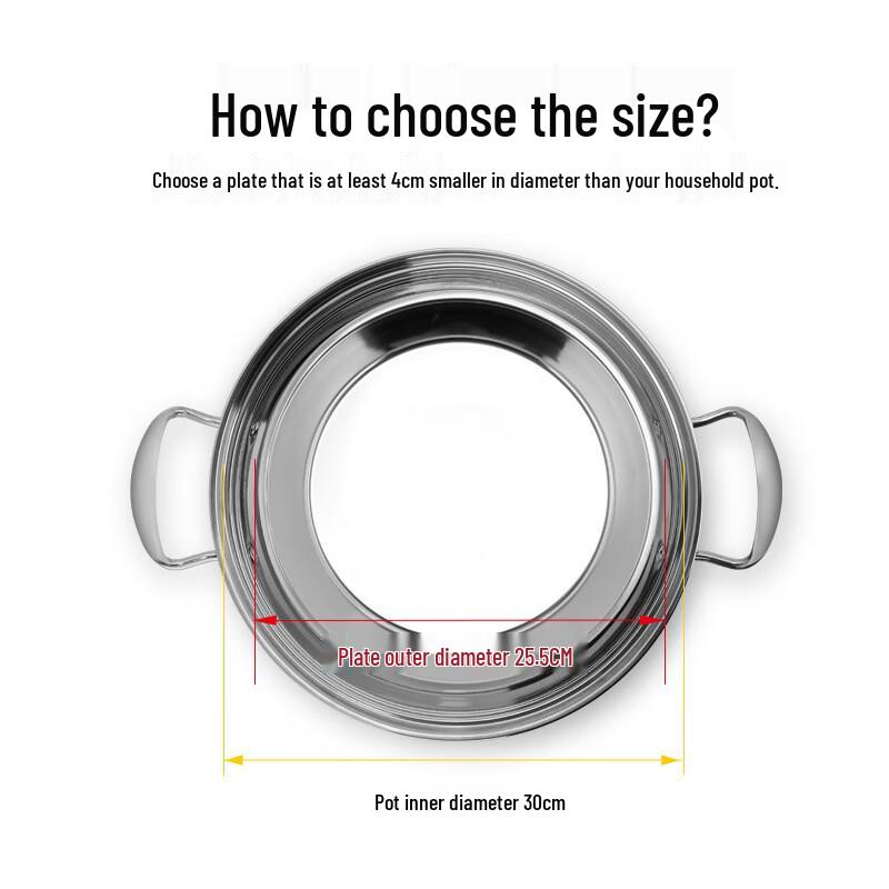 ZISIZ 304 Stainless Steel Multi-purpose Steaming Plate