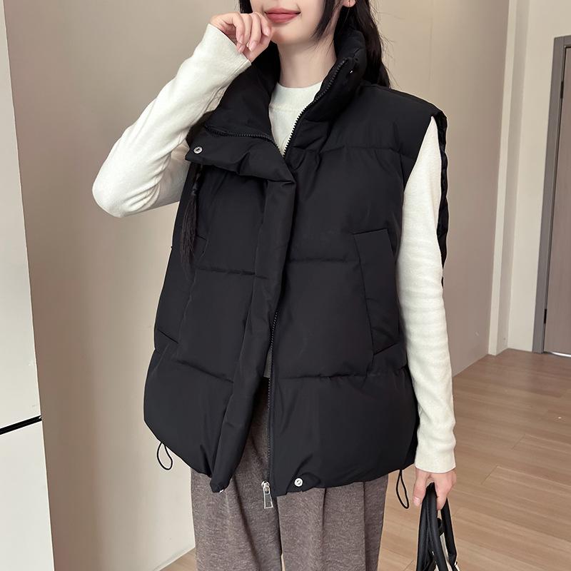 

Новый хлопковый жилет осень и зима универсальный модный свободный жилет для девочек жилет куртка прилив M