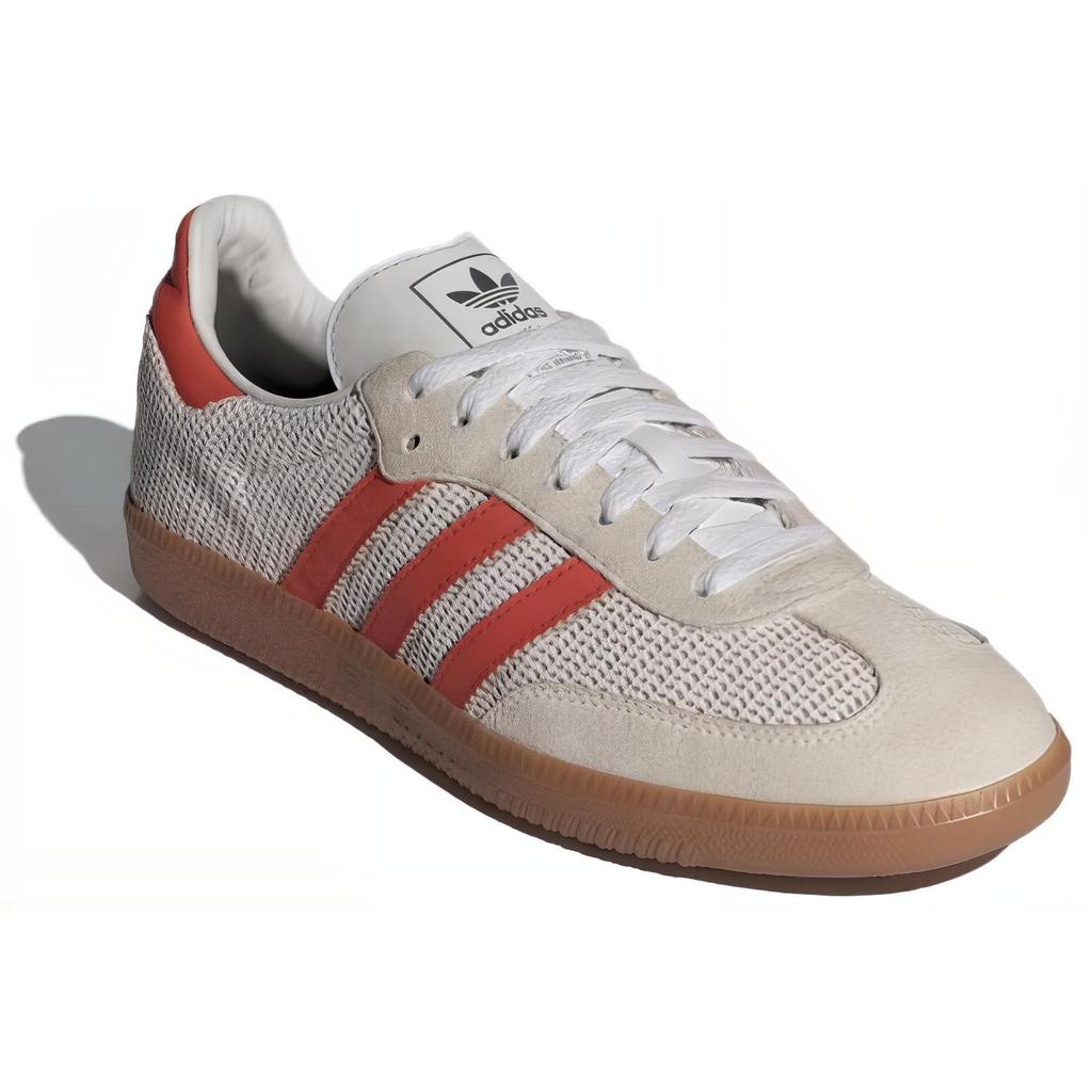adidas Samba OG Branco Cristal Usado Vermelho Tênis Unissex Goma IG1380