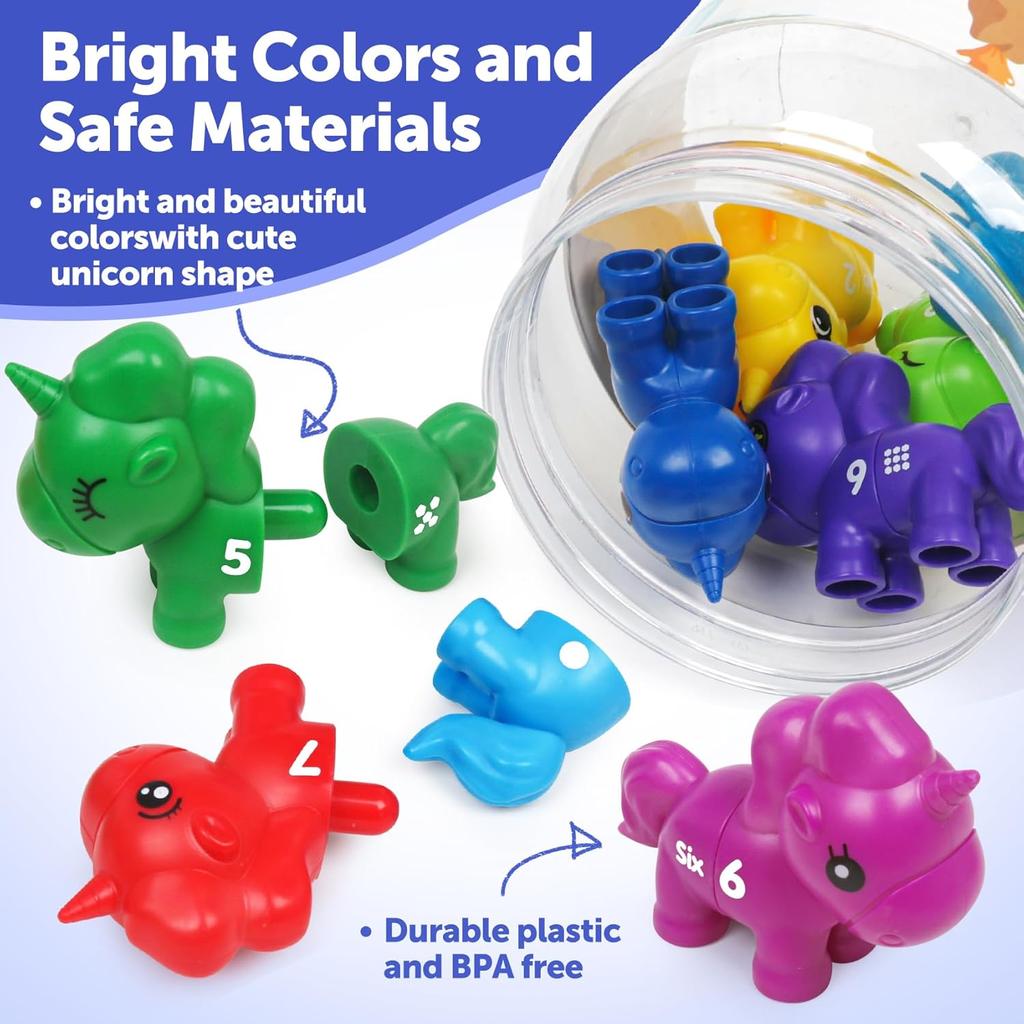 Montessori Letter&Numbers Mathing Toys Toddlers Counting Matching Games Prechool Educational Toy Sorting Sensory Set