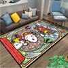 Retro Cartoon Snoopy Kawaii Dog Area Rug 3D Carpet for Living Room Home Decor Large Area Rug Bedroom Rug Non-slip Floor Mat Gift