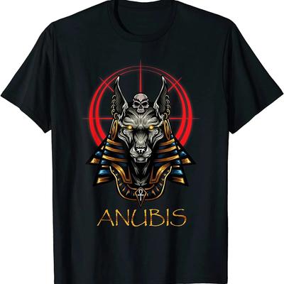 New Anubis Ancient Egypt Mythology Gods And Monsters T Shirt Made In Usa Vintage Unisex Top For Everyday Wear Breathable