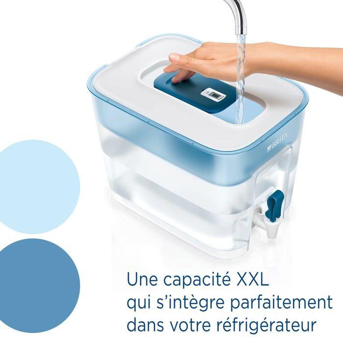 Pichet brita - carafe xxl - 8,2l - filtration charbon actif - design allemand - durable