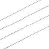 [Sears] Cut Ball Chain Necklace, Silver 925, 1.2mm Width, 60cm