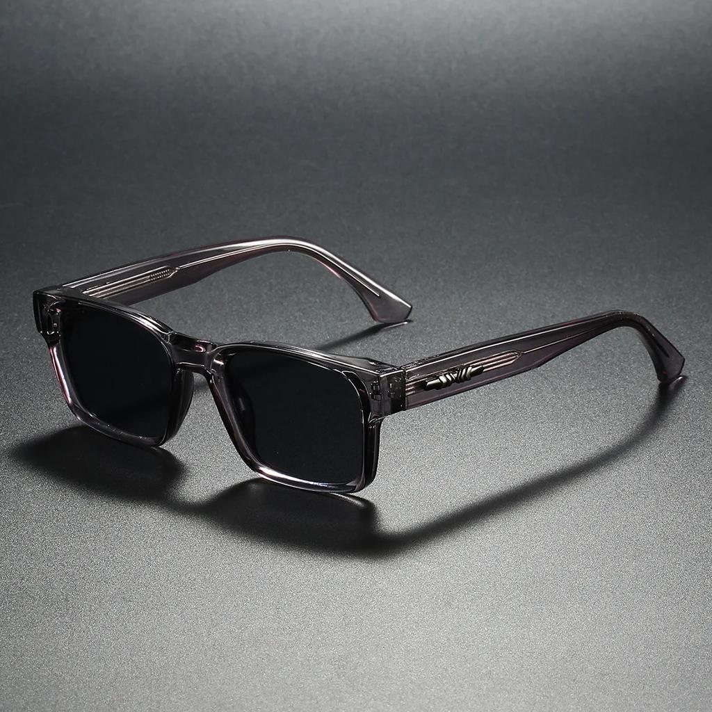 Quality Square Polarized Sunglasses Men Metal Core UV400 Unisex Sun Glasses Travel Hiking Beach Fishing Eyewear