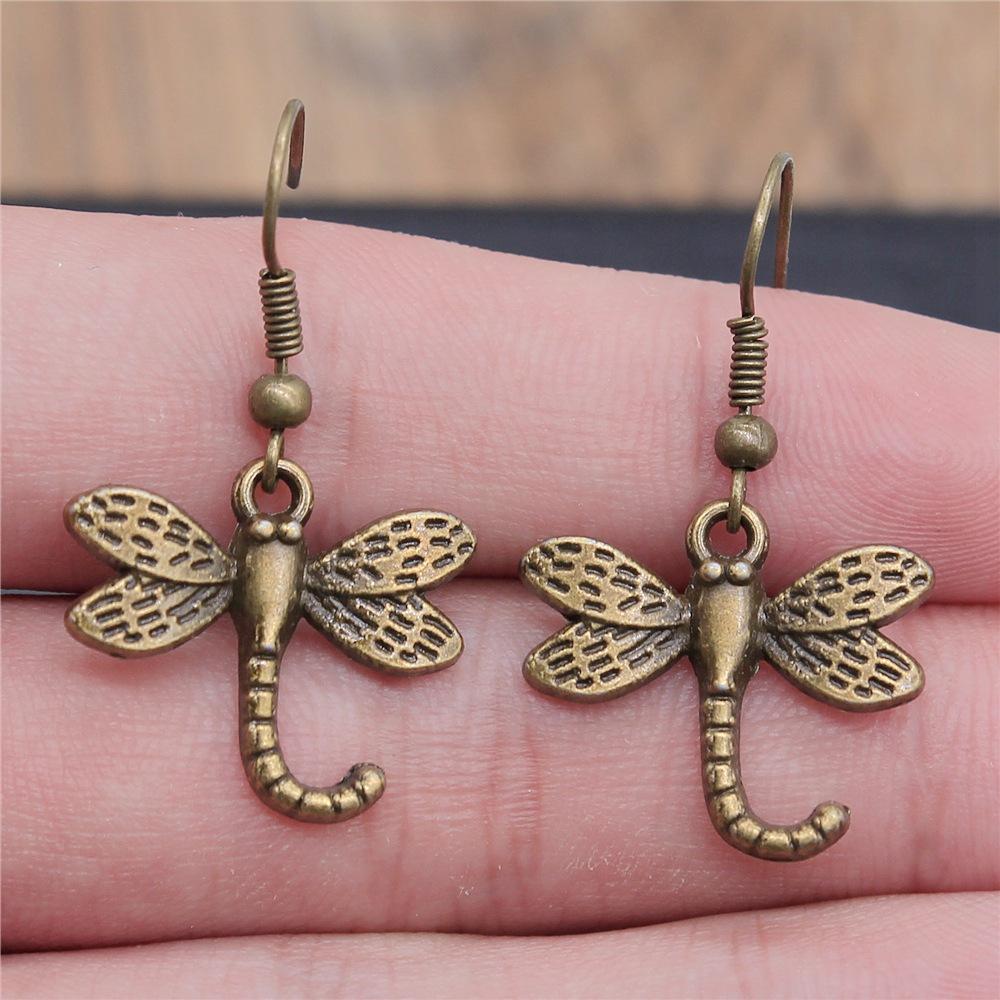 29 Styles New Design Vintage Butterfly & Dragonfly Insect Pendant Drop Earrings For Women Fashion Jewelry Wholesale Factory