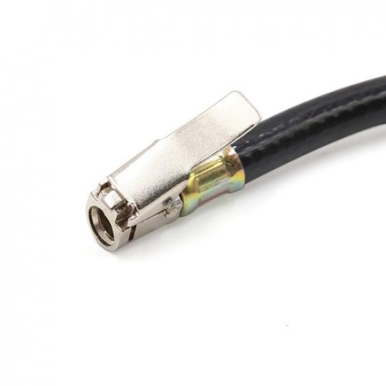 TWO Rubber Air Hose Chuck Tire Pressure Inflator  for Car Motorcycle