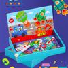 Children Drawing Toy Multifunction Puzzle Paper Box Learning Education Toys Magnetic Writing Painting Board Blackboard TMZ