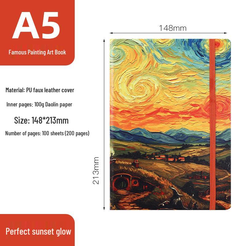 A5 Hardcover Oil Painting Art Notebook Planner