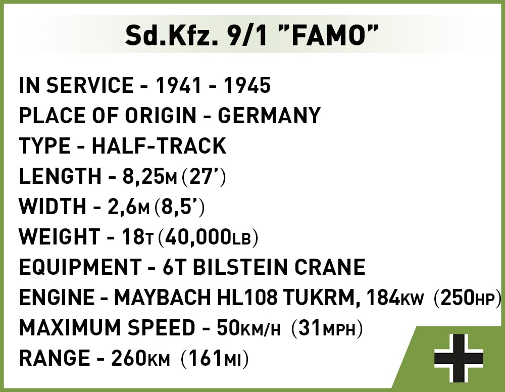 COBI FAMO 2281 SD.KFZ.9/1