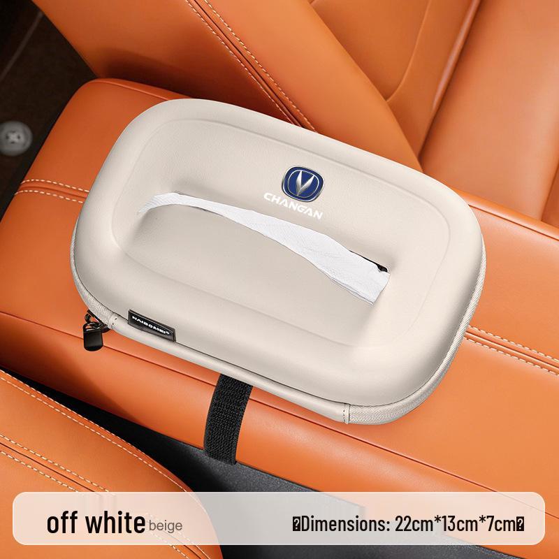 Changan Car Armrest Box Tissue Holder: Fits UNIV, Nuomi, Yuexiang, Yidong, Ruicheng CC, Lantuzhe Models.