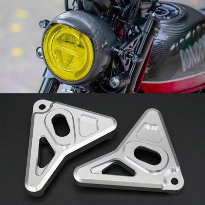 FÜR Monkey 125 Monkey125 DAX125 2018 2019 2020 2021 2022 2023 2024 Scheinwerferhalterung Motorrad Umbauzubehör (Silber)