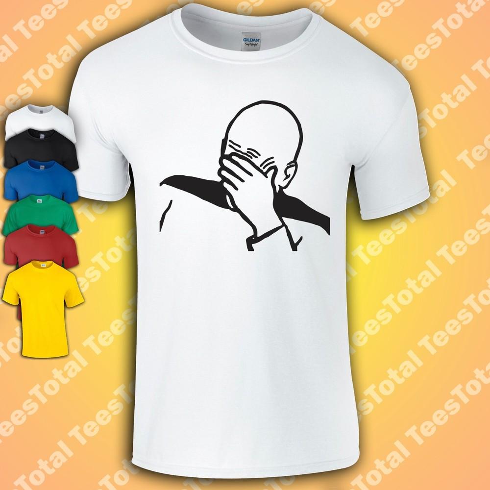 

Picard Facepalm T-Shirt | Funny | Geek | Sci Fi | Classic Meme | Joke 4XL