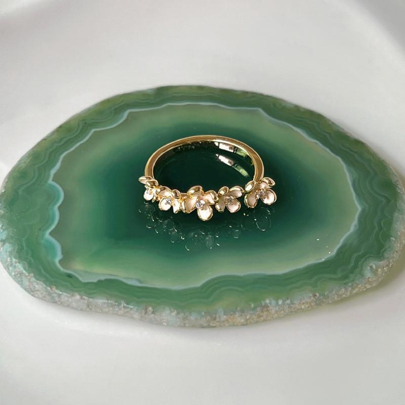 Design Modern Rhinestone Butterfly Clover Ring For Women Adjustable Size Perfect For Wear Daily
