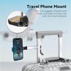 Airplane Phone Holder, Portable Travel Holder Desk with Multi-Directional 360 Degree Rotation, Train Travel Accessory