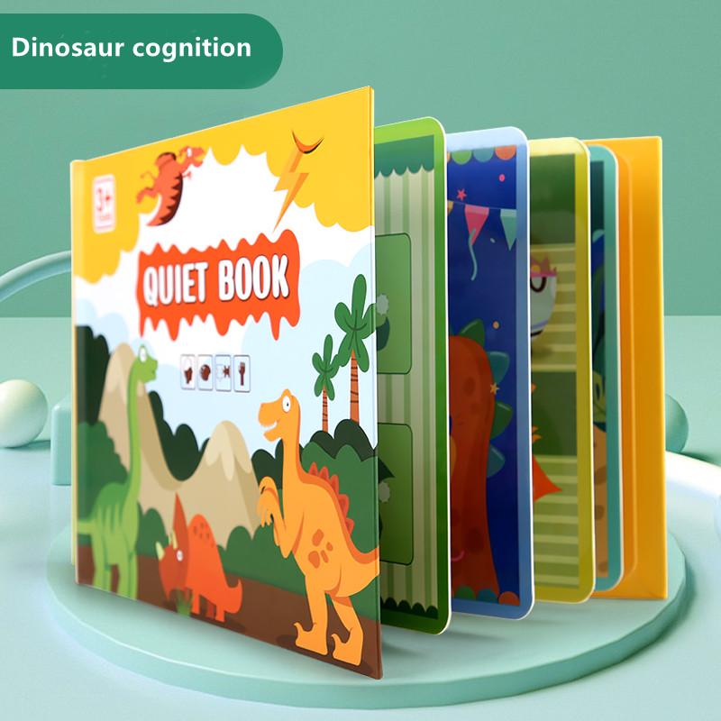 Stickers Magic Quiet Book Puzzle Game Repeated Card Paste Match Animal Cognition Baby Montessori Educational Toys for Kids Gifts