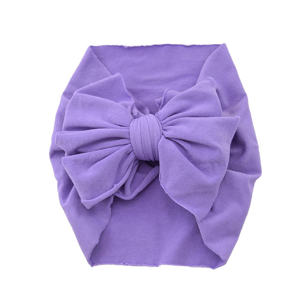 Baby Hair Accessories Nylon Big Bow Children'S Headband Super Soft Wide Headband Baby Stockings Headband