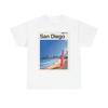 San Diego Retro Skyline Graphic T Shirt Cotton Tee Apparel New Unisex T-Shirt