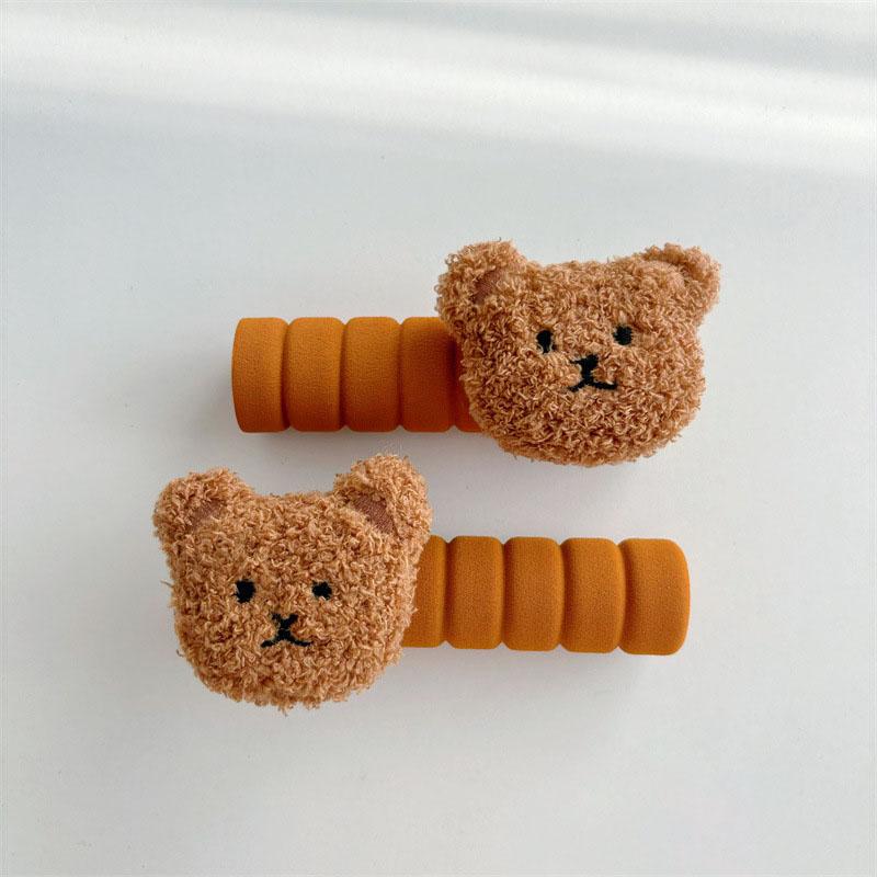 

2Pcs/set Bear Door Handle Cover Anti Bump And Anti Static Cute Door Handle Protector Furniture Decoration