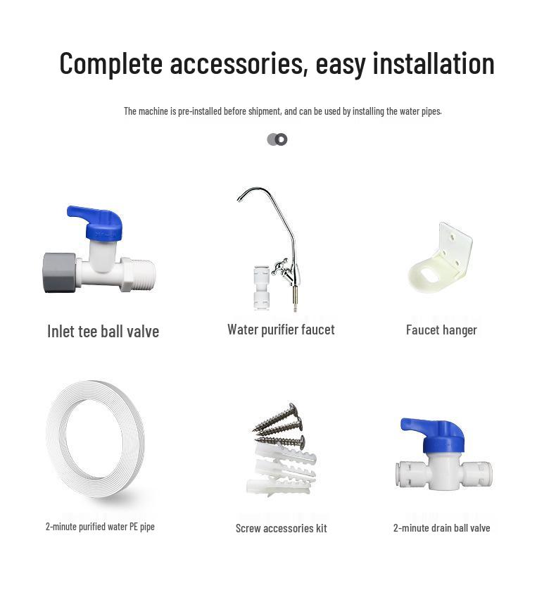 Five-Stage Ultrafiltration Direct Drinking Water Purifier for Home Kitchen