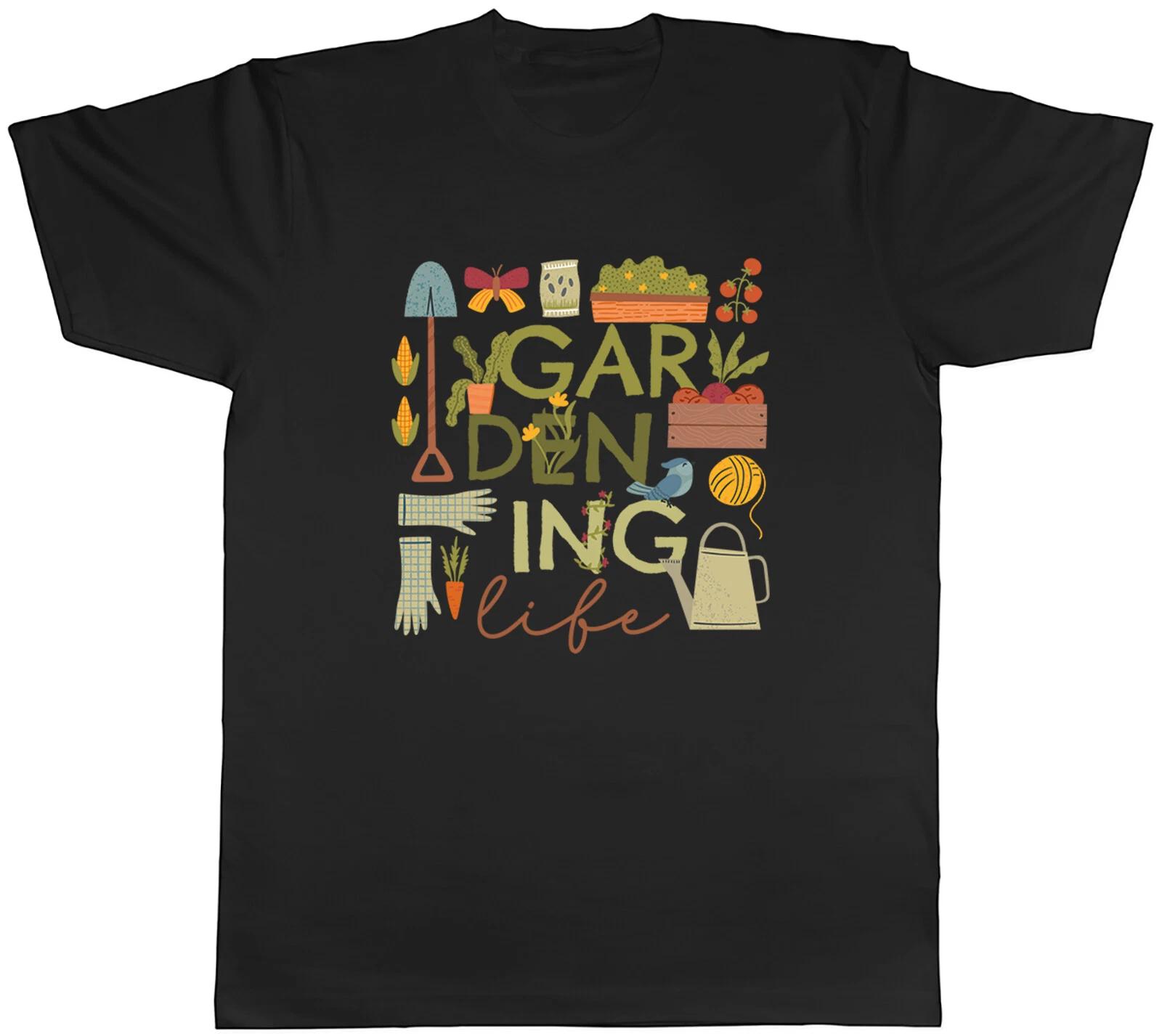 Gardening Life Mens T-Shirt Gardener Garden Lover Plants Unisex Tee Gift XS