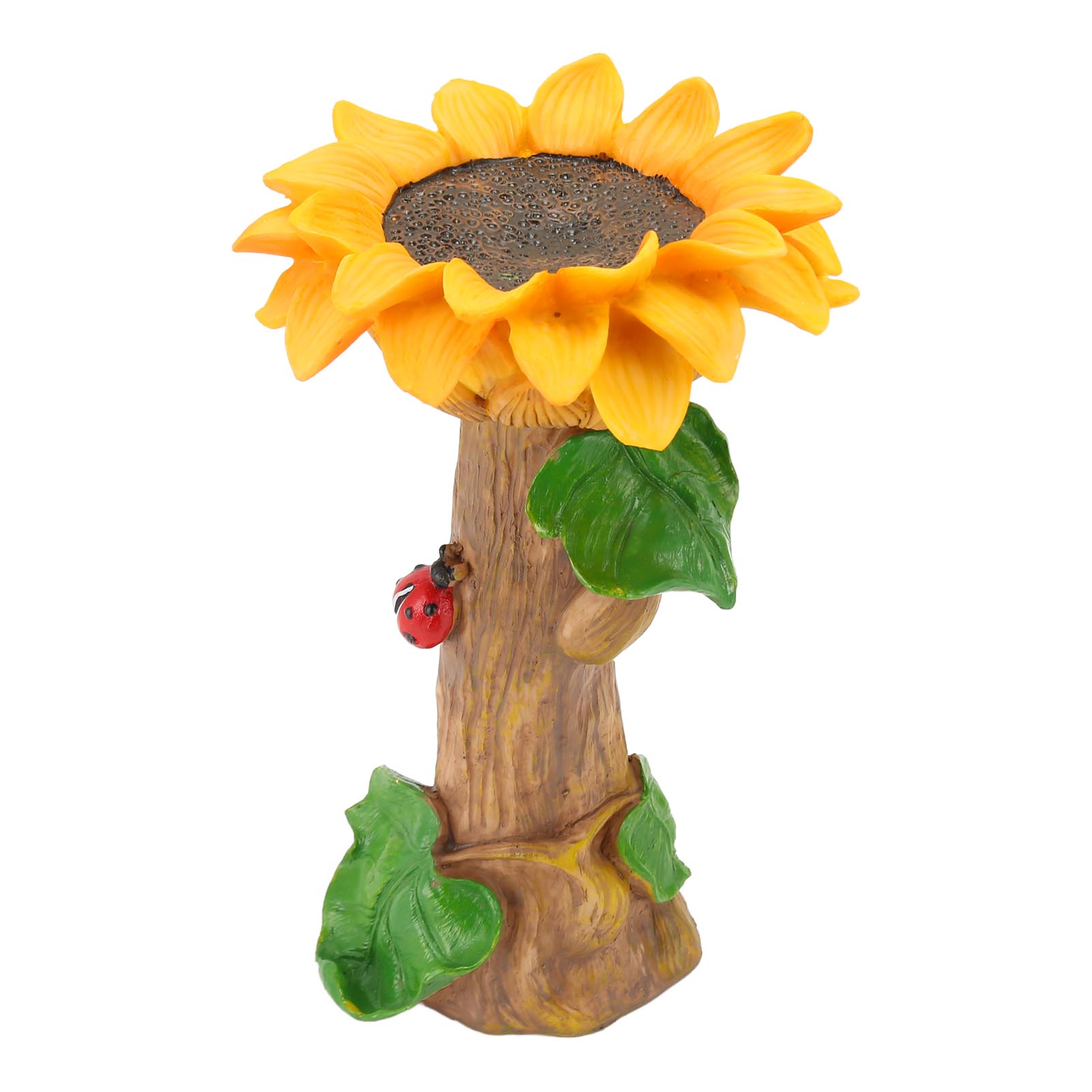 

Sunflower Garden Statue Resin Decorative Sunflower Garden Figurine Sunflower Waterproof Bird Bath for Indoor Outdoor
