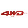 3D Metal 4WD Logo Letters Universal Car Emblem Badge Decal Sticker For Hyundai Jeep Suzuki KIA Toyota Hodna Styling Accessories