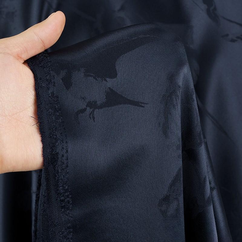 

National Wind Silky Breathable Fabric Bird Orchid Silk Acetate Jacquard Fabric DIY Qipao Slip Annual Clothing Hanfu Dress Fabric 50x145cm
