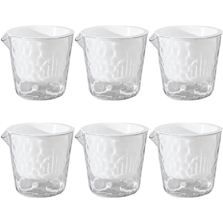 

6X Elegant Viewable Plant Holders With Practical Water Storage For Easy Plant Care белый